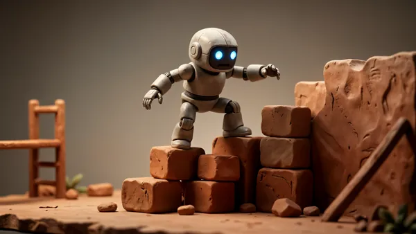 Viral robot-running clip: a real RL demo wrapped in AI slop
